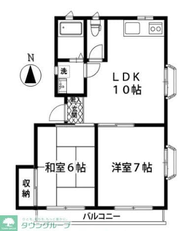 ハイツカルミヤの物件間取画像