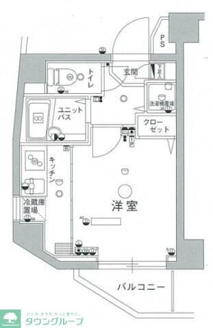 スカイコート市ヶ谷柳町の物件間取画像