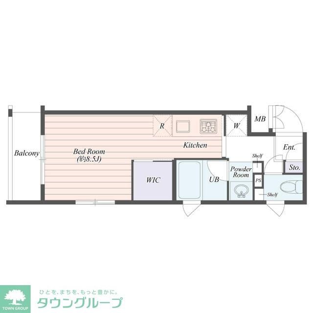 Ｂ　ＣＩＴＹ　ＡＰＡＲＴＭＥＮＴ　ＳＨＩＮＪＵＫＵ　ＮＷの物件間取画像