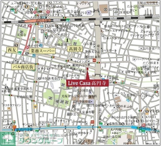 ＬｉｖｅＣａｓａ高円寺の物件内観写真