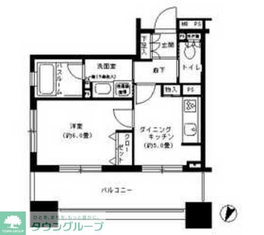 パークキューブ市ヶ谷の物件間取画像