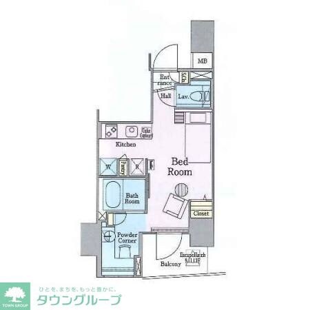 ロイジェントパークス四ッ谷の物件間取画像