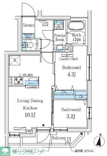 プライムブリス中野富士見町IIの物件間取画像