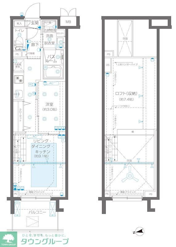 ZOOM新宿御苑前の物件間取画像