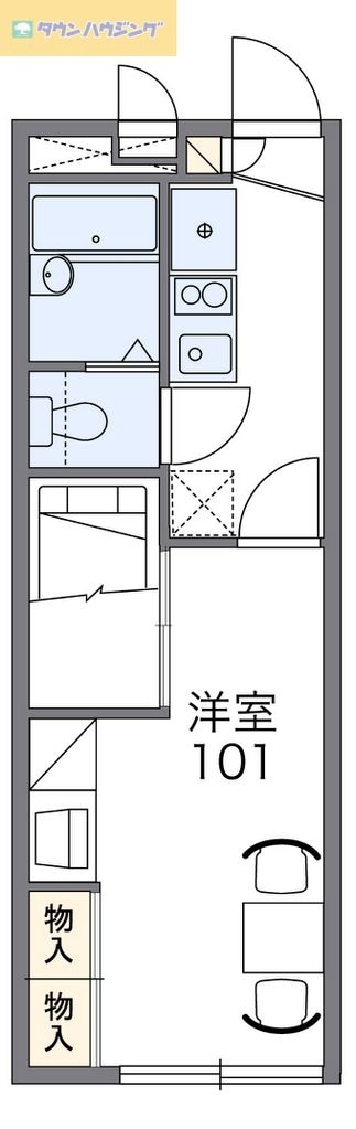 レオパレス平作の物件間取画像