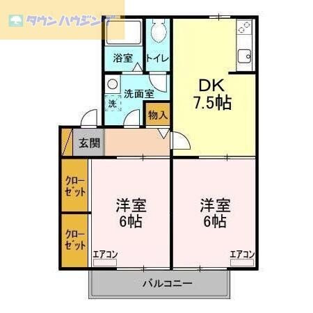 カサヴェールワコーの物件間取画像