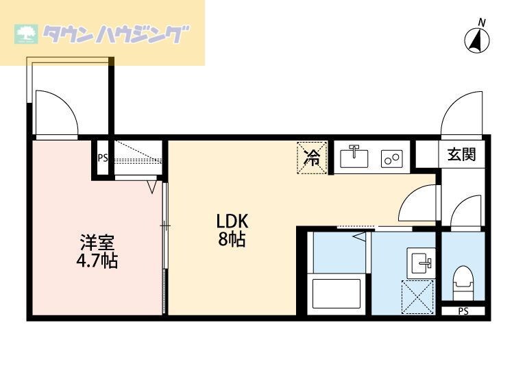 つばめハウス市川の物件間取画像