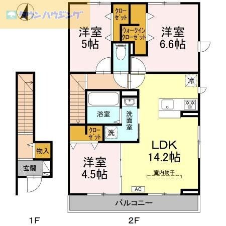 (仮)D-ROOM高砂7丁目の物件間取画像