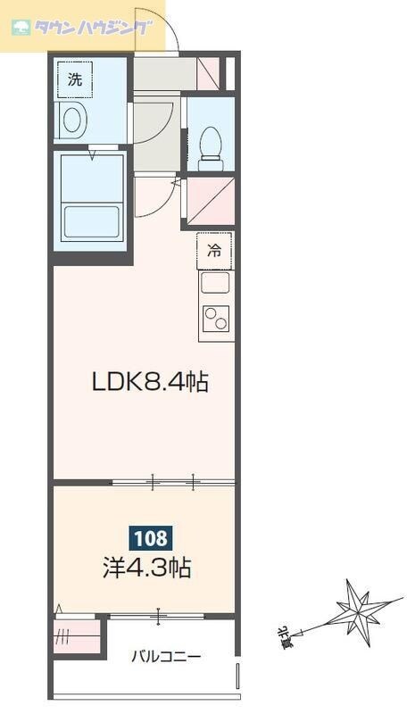 ＭＥＬＤＩＡ幕張の物件間取画像