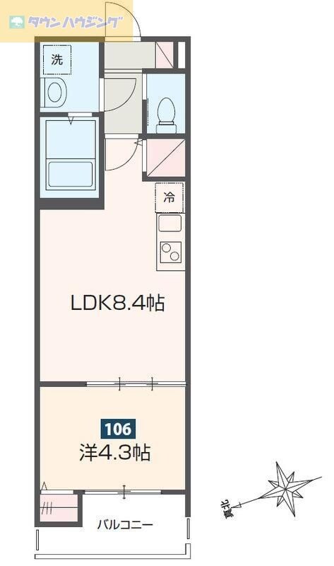 ＭＥＬＤＩＡ幕張の物件間取画像