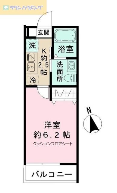 メゾンドアルクの物件間取画像