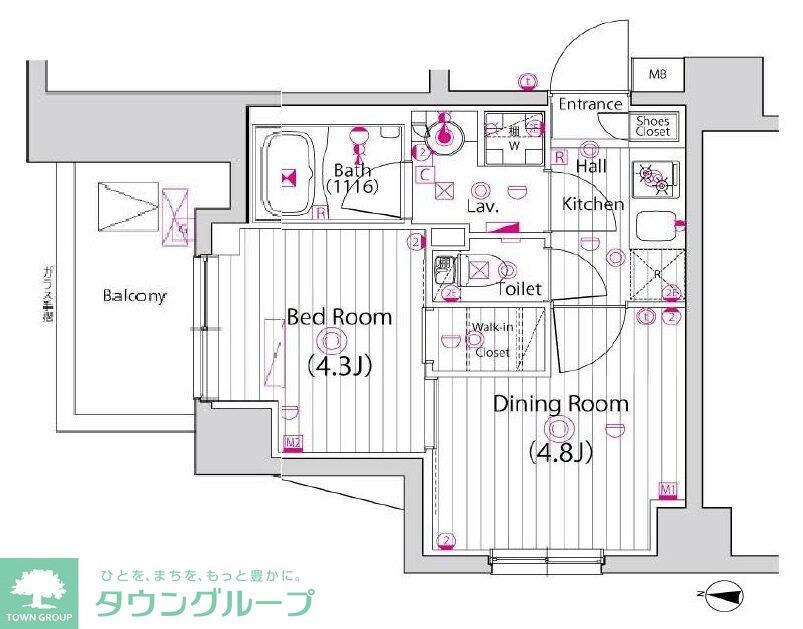 ガーラ・プレシャス新小岩の物件間取画像