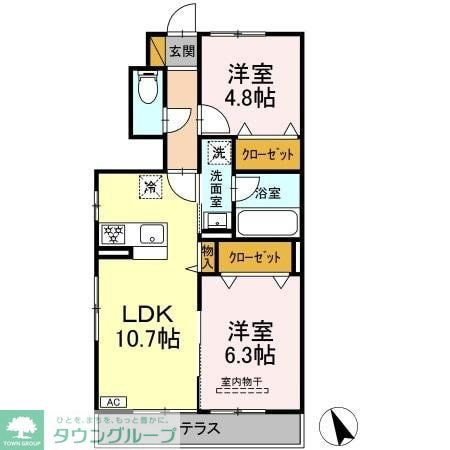 仮)D-ROOM藤崎長屋の物件間取画像