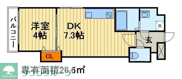 グランフェリオ本町の物件間取画像