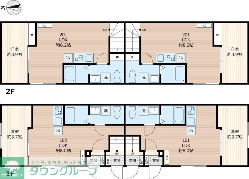 シオンＢ棟の物件間取画像