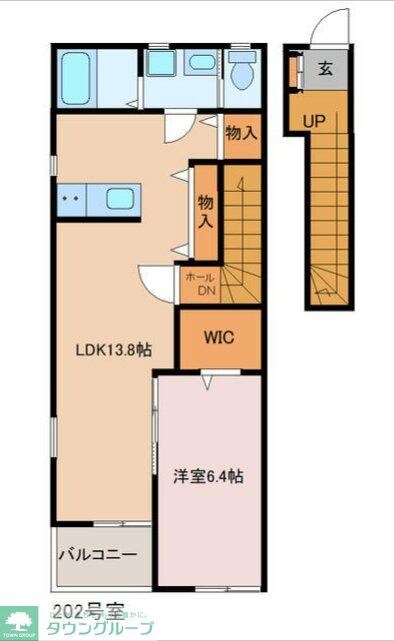 カーム宮久保Ａの物件間取画像