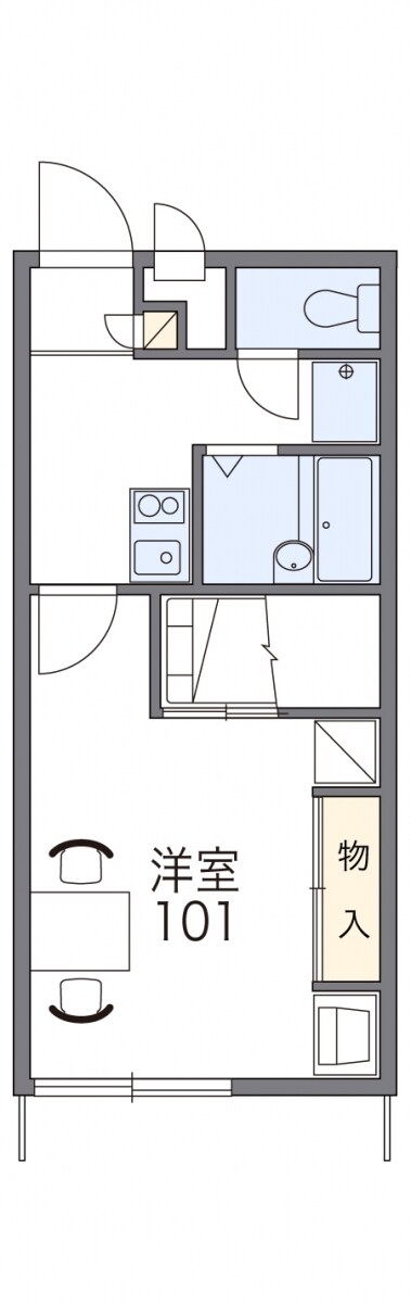 レオパレスエトワールの物件間取画像