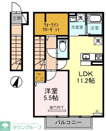 しーぐらす若草の物件間取画像