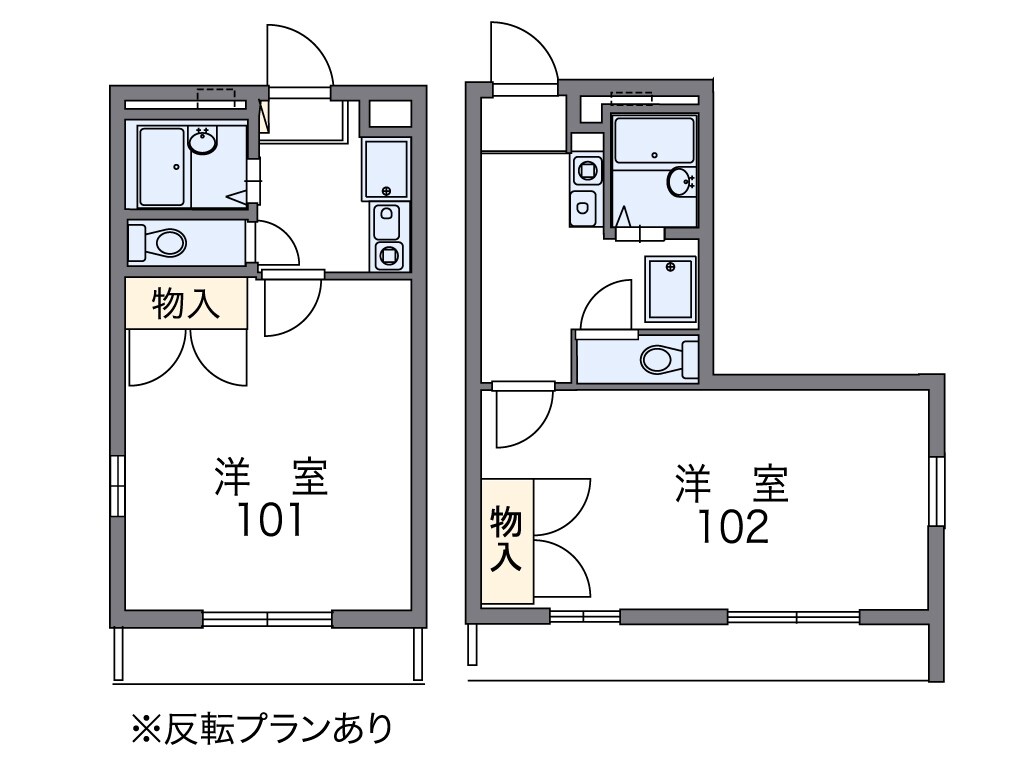 レオパレスエクレールの物件間取画像