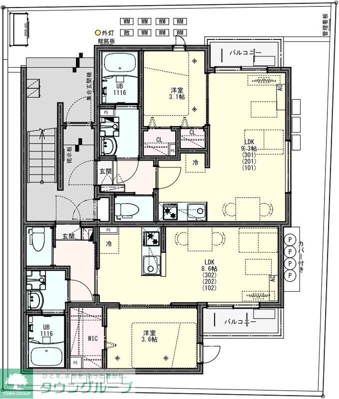 ＫＥＩＡＩ　ＲＥＳＩＤＥＮＣＥ　上尾の物件間取画像
