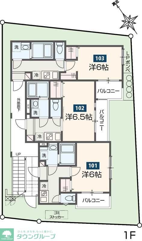 MELDIA武里IIIの物件間取画像