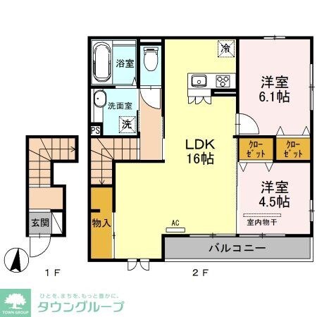 司　Ｂの物件間取画像