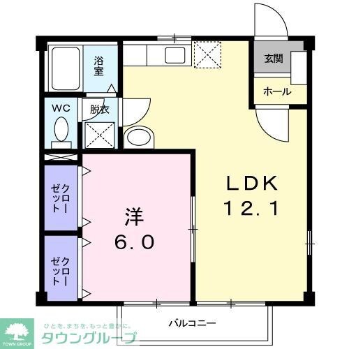 サンハイムＫの物件間取画像