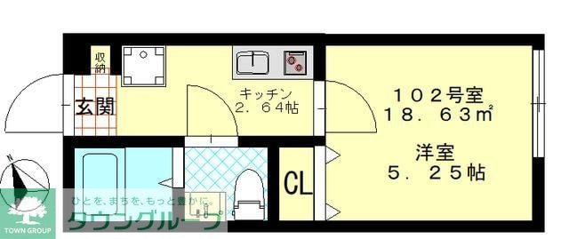 ＣＦジオーレ川崎の物件間取画像