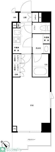 ルーブル川崎貝塚参番館の物件間取画像