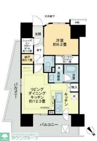 プライム川崎の物件間取画像