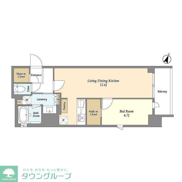 シーズンフラッツ東十条の物件間取画像