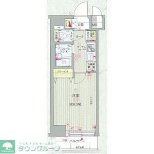 エステムプラザ神楽坂Ｎｏｒｔｈ　Ｒｅｓｉｄｅｎｃｅの物件間取画像