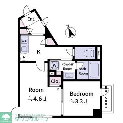 Laviere上中里の物件間取画像
