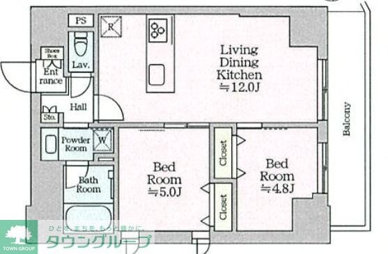 ティモーネグランデ田端ノルドの物件間取画像