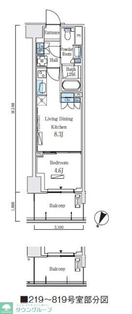 ロイヤルパークス赤羽ノースの物件間取画像