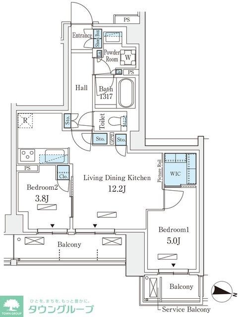 ロイヤルパークス赤羽サウスの物件間取画像