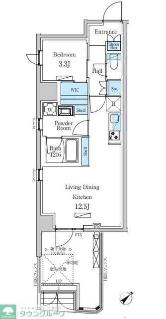 デュオフラッツ板橋大山の物件間取画像