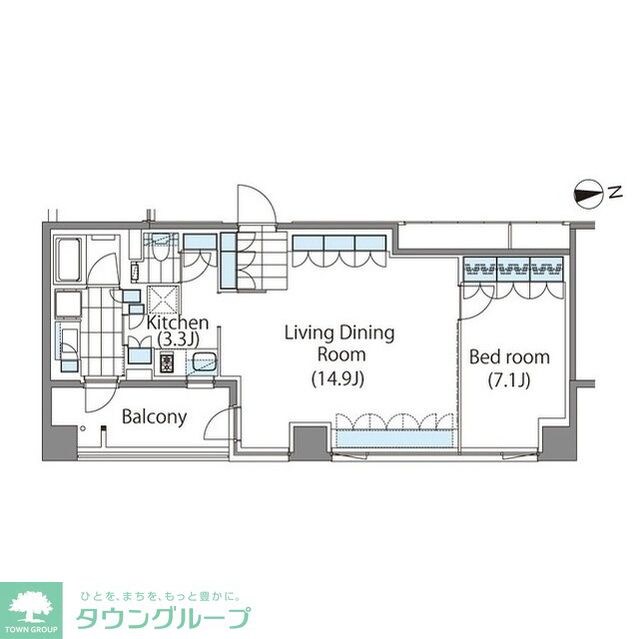 コンフォリア新宿イーストサイドタワーの物件間取画像