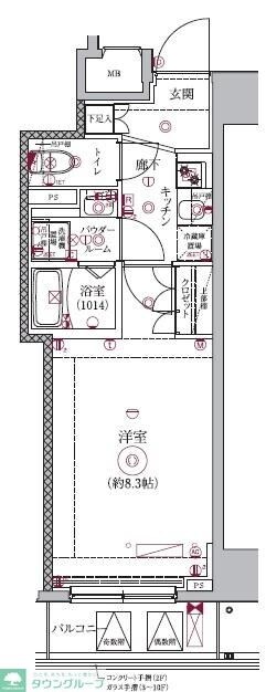 セジョリ新宿西落合の物件間取画像