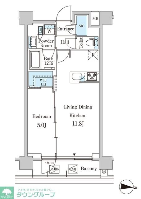 ジオエント中野弥生町の物件間取画像