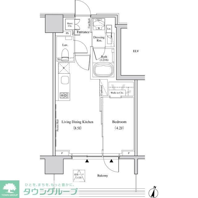 ザ・パークハビオ代々木の物件間取画像