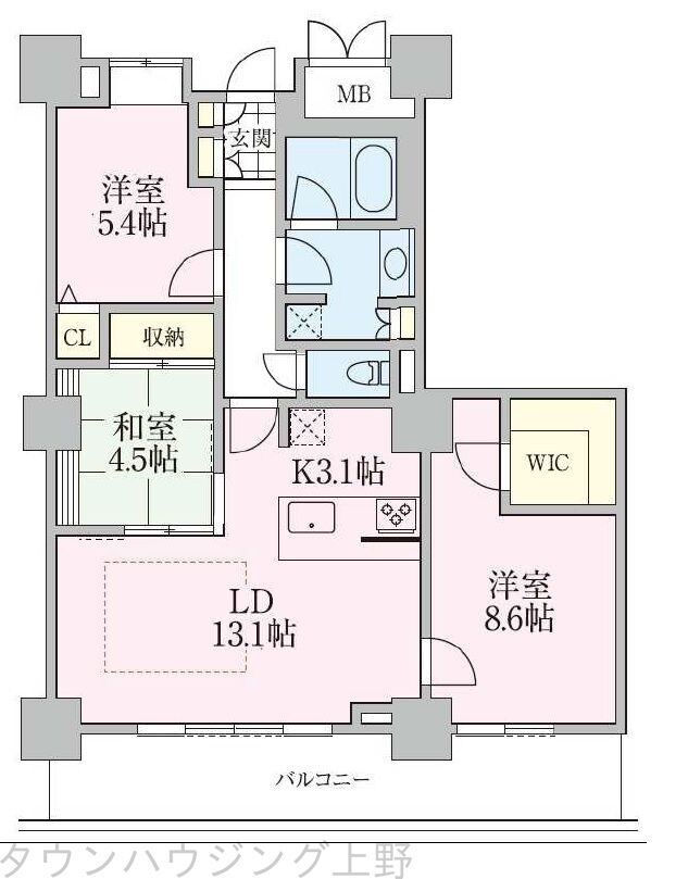 ロイヤルパークスタワー南千住の物件間取画像