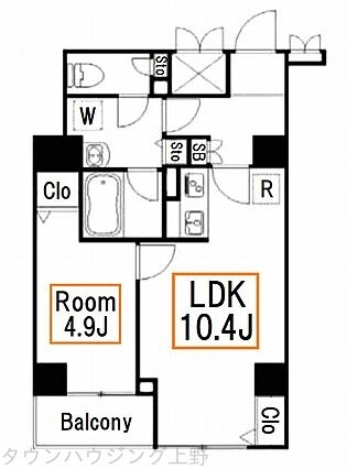 アイル秋葉原ＮＯＲＴＨ弐番館の物件間取画像