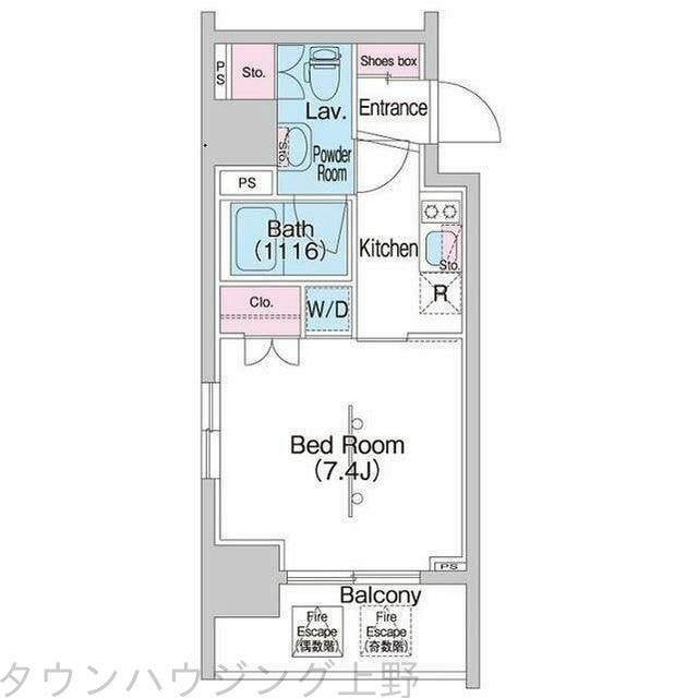 コンフォリア浅草駒形の物件間取画像