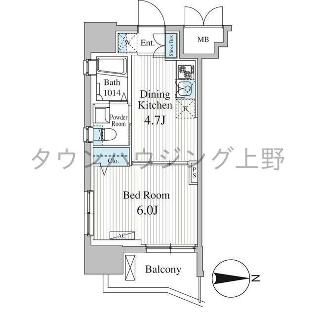 オークスクエア雷門の物件間取画像