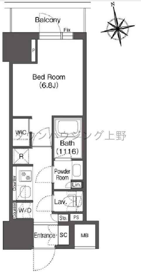 コンフォリア東上野の物件間取画像