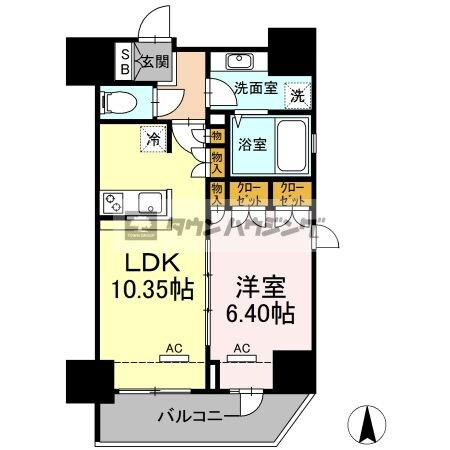 ホウエイコート秋葉原の物件間取画像