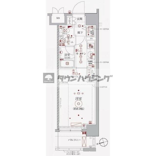 レアライズ浅草IIIの物件間取画像