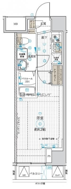 ベルグレード浅草の物件間取画像