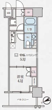 テラス浅草橋の物件間取画像